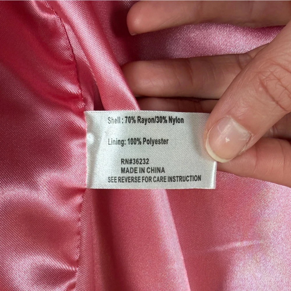 Gallery Black Velour Mid Length Single Breasted Pea Coat Women’s XL Car Coat - Picture 5 of 10